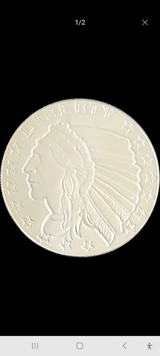 1/4 oz .999 Silver Incuse Indian Round
