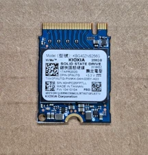KIOXIA 256GB SSD PCIe NVMe M.2 KBG40ZNS256G 0FWJTG Solid State Drive