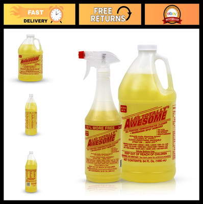 All-Purpose Heavy Duty Cleaner Combo - 24 oz Spray + 64 oz Refill, Degreaser for