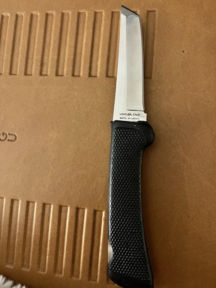 Cuchillo Plegable San Mai Vintage Acero Frío, Japón Foto 2 de 4