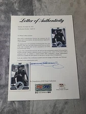 NF Signed Cut Card 1/1 PSA Rare Nathan Feuerstein Rapper **Rare* Full LOA 