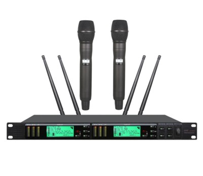 Dual Wireless Microphone UHF Professional Singer Party True Diversity For SHURE