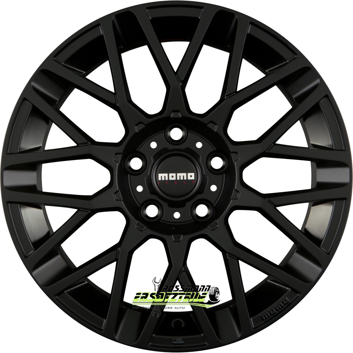 4x Momo Revenge matt black 8.5x19 ET48 - LK5/112 ML72.3 Felge Alu