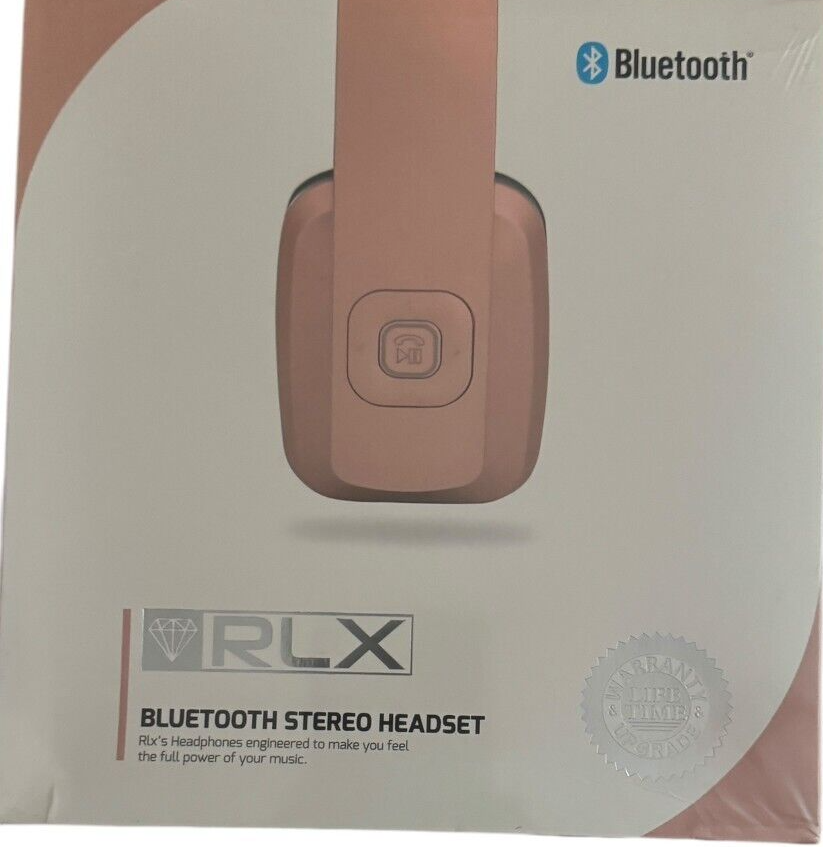 RLX bluetooth stereo Headset PINK - RLX-100 BRAND NEW SEALED