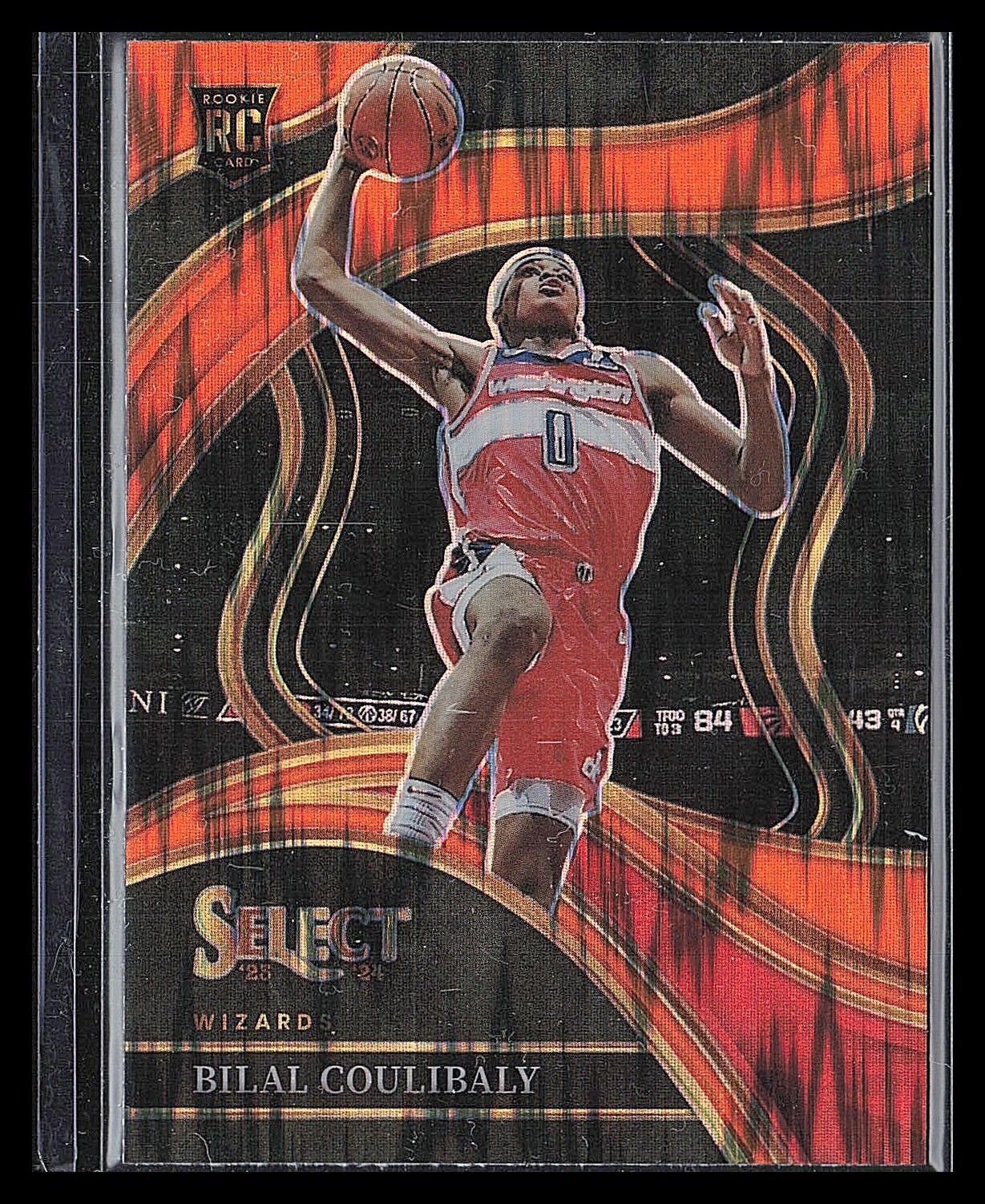 2023-24 Select Bilal Coulibaly Courtside Orange Flash Prizm Rookie Card RC #268