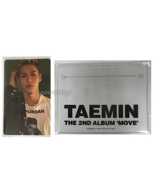 SHINee Tae Min Vol.2 MOVE Taiwan CD+Card+Ticket Holder+sticker