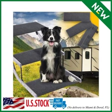 Aucuda RV Step Covers 3 Pack,23" Wide Camper Stair Cover,Adaptable Non Slip Camp