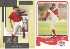 2 DIFFERENT BASEBALL CARD LOT OF JOSH HALL 545