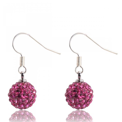 SHAMBALLA DROP EARRING CRYSTAL DISCO BALL 10mm drop Hook earring eBay