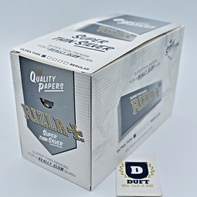 Rizla Silver Standard Regular Reg STD Blättchen Rauchen super ultradünn