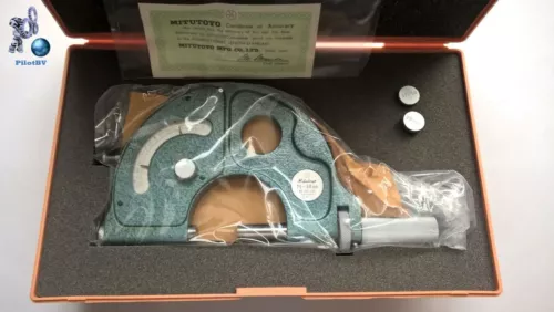 Mitutoyo 523-102 Micrometer 25-50mm 0,002mm Dial Snap Meter PSM-50 ORIGINAL