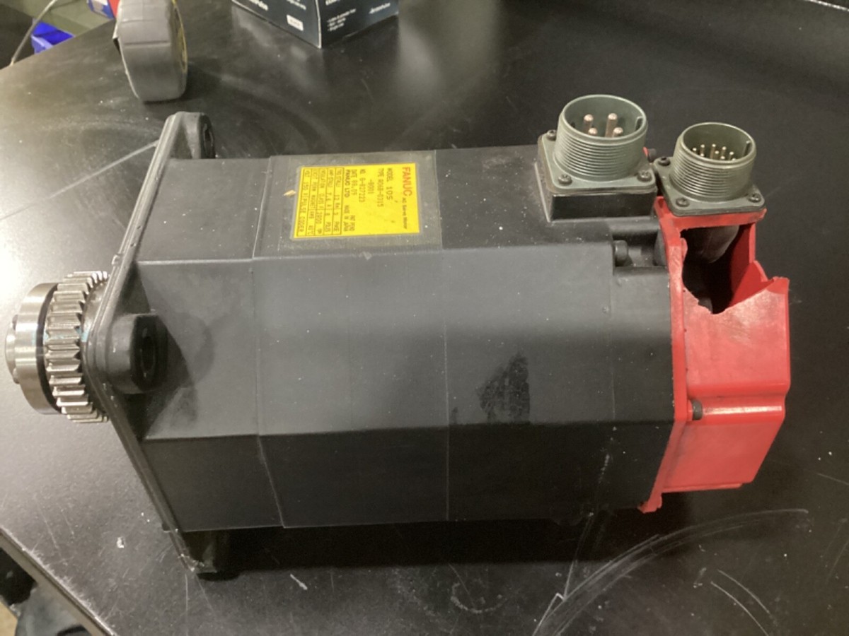 FANUC AC Servo Motor, Model 10S, A06B-0315-B001/G-827223 8poles