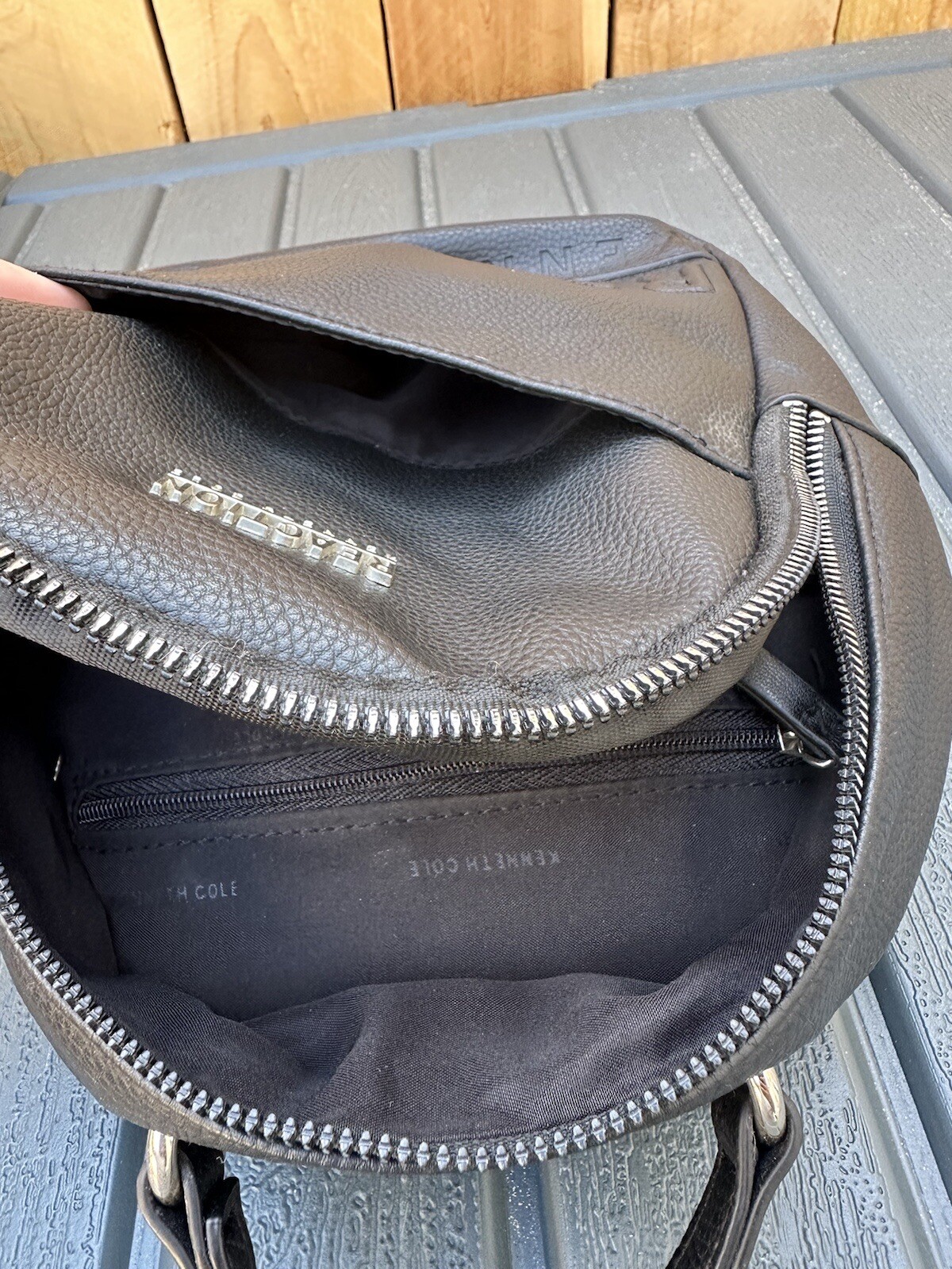 Cole Reaction Mini Backpack Purse Black Leather Loungeflystyle