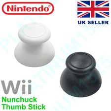 Nintendo Wii Nunchuck Thumbsticks Replacement Controller Thumb Stick White/Black