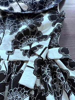 kate spade black and white floral dress Bicolor Floral Taxi Dress