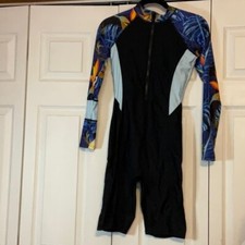 Womens Nesy One Piecee Boy Leg Rash Guard Wetsuit Swimsuit Small New