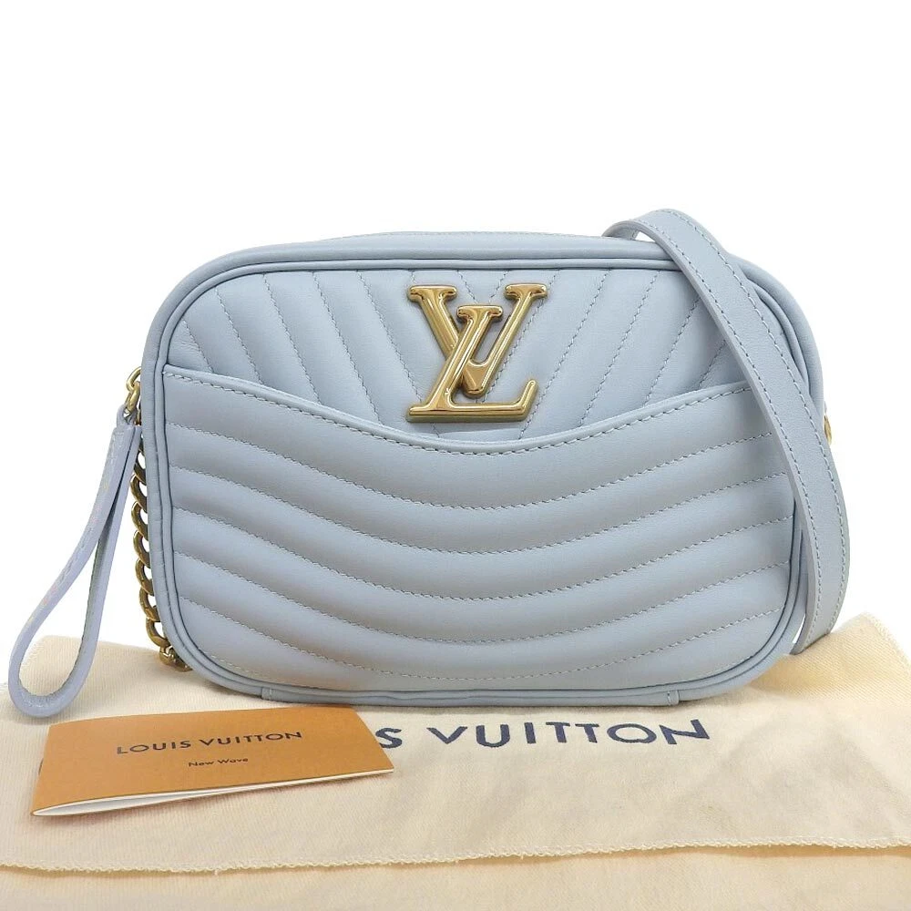 louis vuitton blue and white handbag