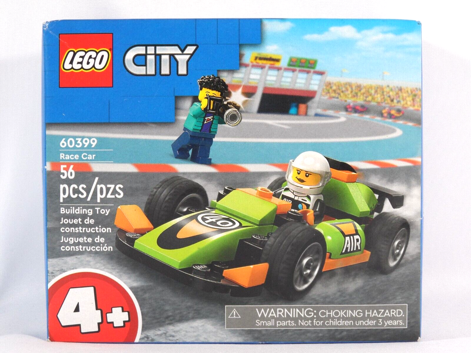 LEGO CITY Green Race Car Toy Building Set 60399 for Kids Ages 6+