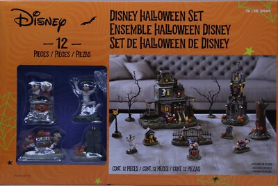 Disney Halloween Haunted House Village Mickey Minnie Goofy Donald