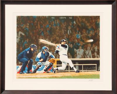 Paul Calle   Mr. October Reggie Jackson Lithografie, Signiert