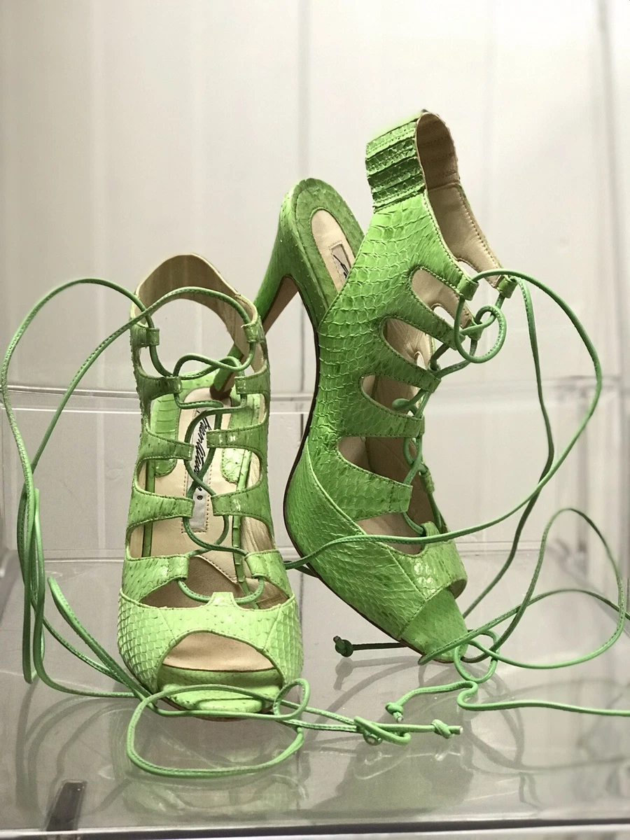 Snakeskin tie hotsell up sandals