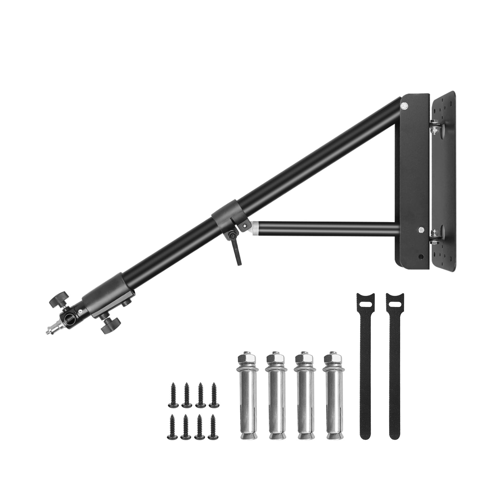 Ring Light Wall Mount with Triangle Base, 51inch/130cm Length Adjustable Supp...-image