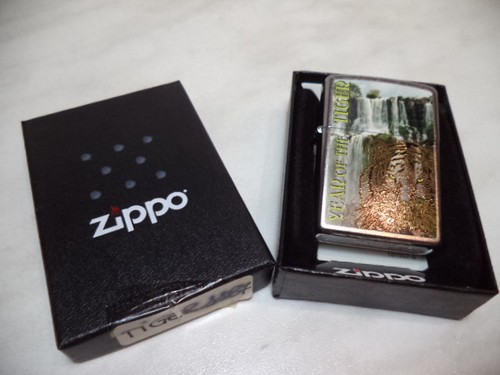 ZIPPO LIGHTER ACCENDINO YEAR OF THE TIGER CHROME 1187 VERY RARE NEW - Foto 4 di 4