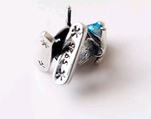 🩷Colgante con dije de pingüino de esquí de Navidad S925 regalo de Navidad de plata de ley🩷 - Imagen 3 de 4