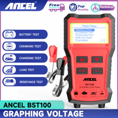 ANCEL BST100 Kfz Deutsch 12V Autobatterie Tester Digital Profi Batterieprüfer