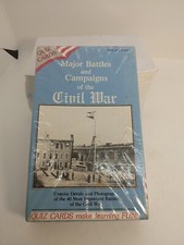 Vintage Major Battles and Campaigns of the Civil War 40 history quiz cards new