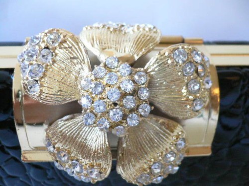 Evening Bag with Swarovski Crystals..top quality...stunning! - Picture 3 of 6
