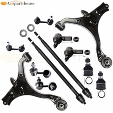For 2001-05 Honda Civic 1.7L 12x Front Rear Tie Rod Ends Control Arms Sway Bars