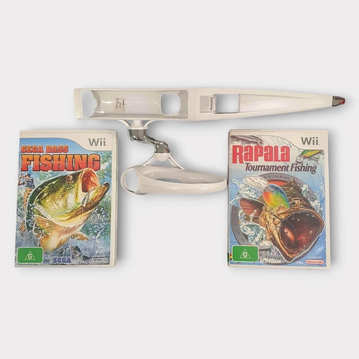Wii fishing 2024 game with rod