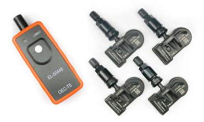 2023 Chevrolet Silverado 2500 New 433mhz TPMS Set Black Stem & TPMS Reset Tool