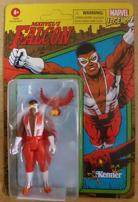 FALCON Figurine 9,5cm Marvel Legends Hasbro Kenner Retro Boite scellée - Photo 1/3