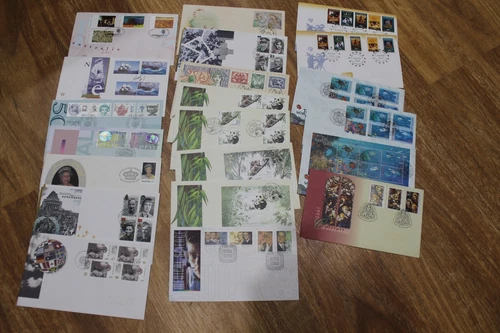 1995 FDC COLL x21 NATIONAL TRUST, CINEMA, JOINT ISSUE CHINA, WORLD DOWNUNDER, QE