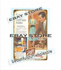 beer liquors drink rustic tavern metal tin sign poster wall art decor