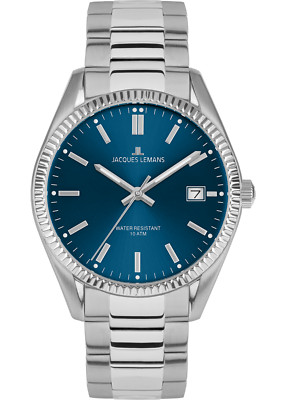 Jacques Lemans Derby 50-3C NEU Herrenuhr 10ATM Edelstahl,NEU