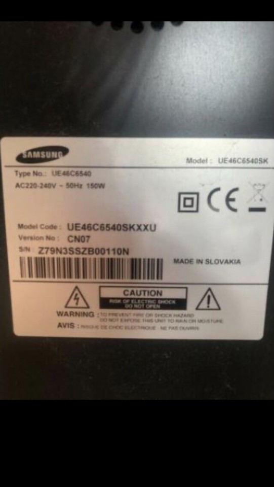 Samsung tv 46’ samsung tv 46’ UE45C65SKXXU eBay