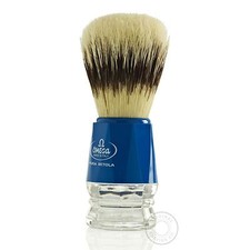 Omega 10218 Pure Bristle Shaving Brush - Blue Handle