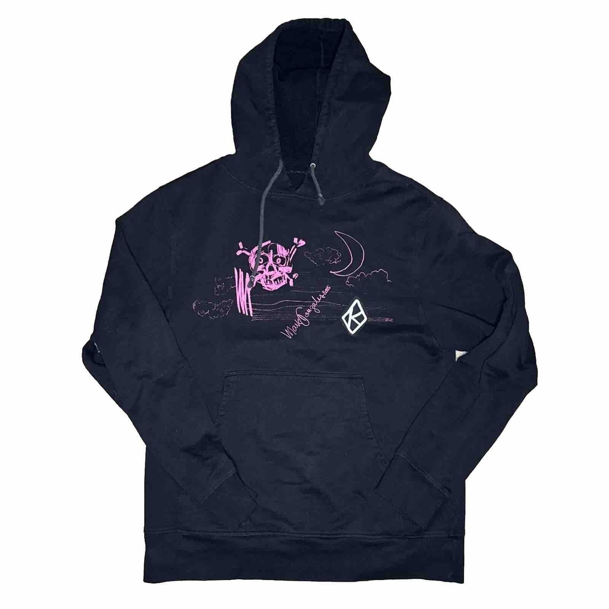 VTG Krooked Skateboards Mark Gonzalez Black Hoodie