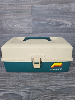 PLANO FISHING TACKLE BAIT STORAGE BOX CARRYING PLASTIC CASE MODEL 4100