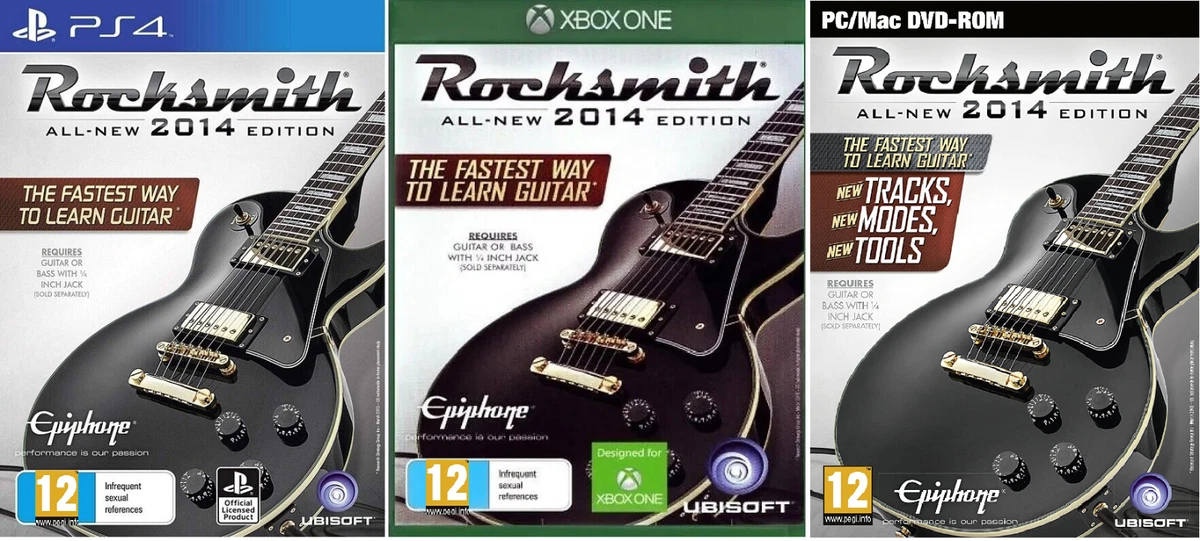 Rocksmith 2014 Game Cable Bundle Play Using Your Real Guitar Sony PS4 XB1 PC