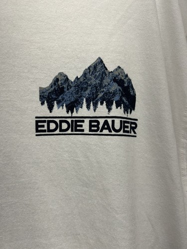 Eddie Bauer Men's XL White Long Sleeve T-Shirt (D6) - Picture 4 of 6