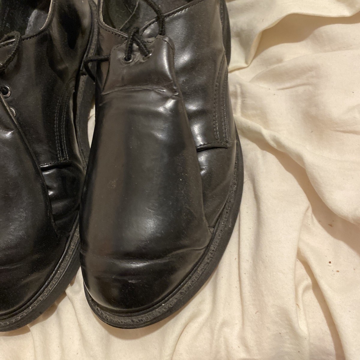 Uniform Metatarsal Guard Gloss Black Dress Shoes Military 