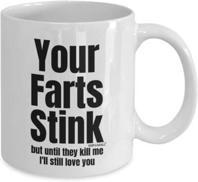 MIPOMALL Vatertagsgeschenk für Ihn, Dein Furz stinkt, Valentinstagsgeschenke für Ihn