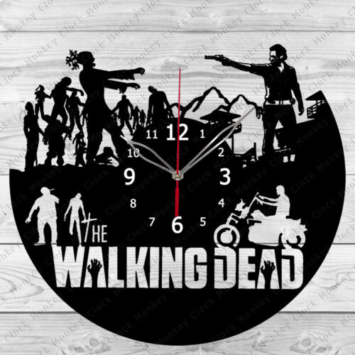 Horloge vinyle The Walking Dead Record horloge murale art maison décoration faite main 4160 - Photo 1/12