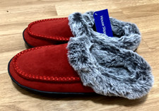 New Women's Fuzzy Faux Fur House Slippers Soft Fleece Lined Memory Foam Size 8-9