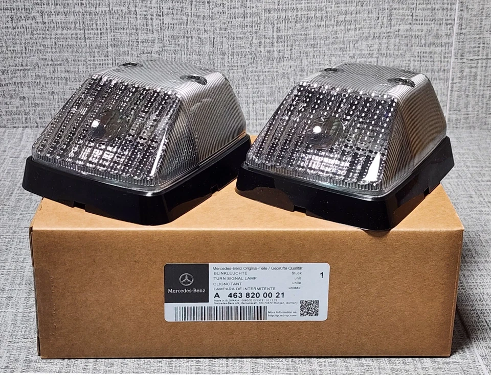 Indicators white original Mercedes G class W 460 461 463 set - Image 4 of 4