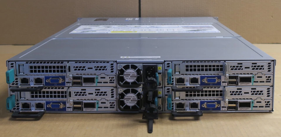 Intel H2312JFKR 4 Node Servers 8 x QUAD-Core XEON E5-2609 128GB 2U Rack Server - Image 2 of 4